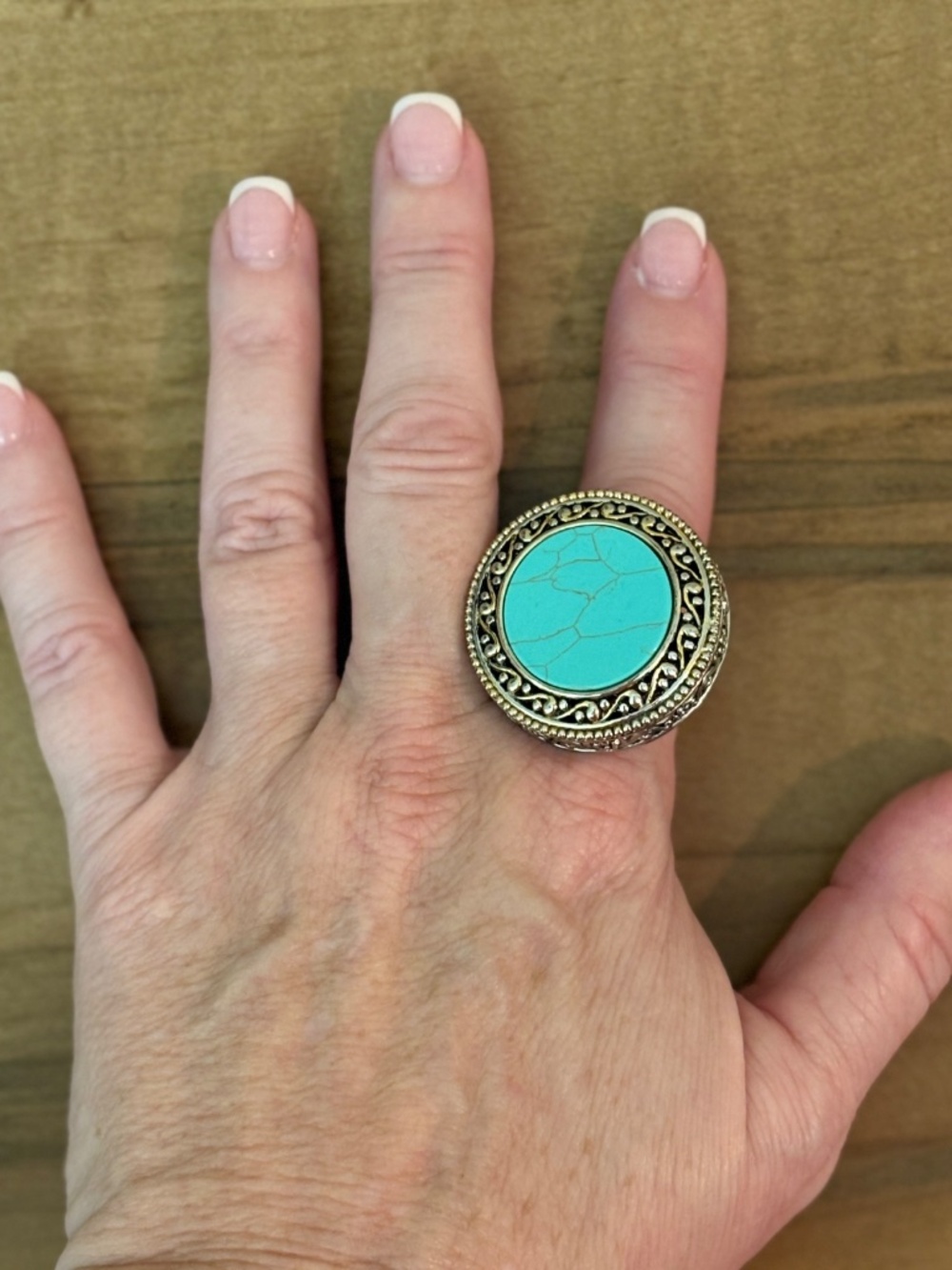 Turquoise Silver Women's Ring